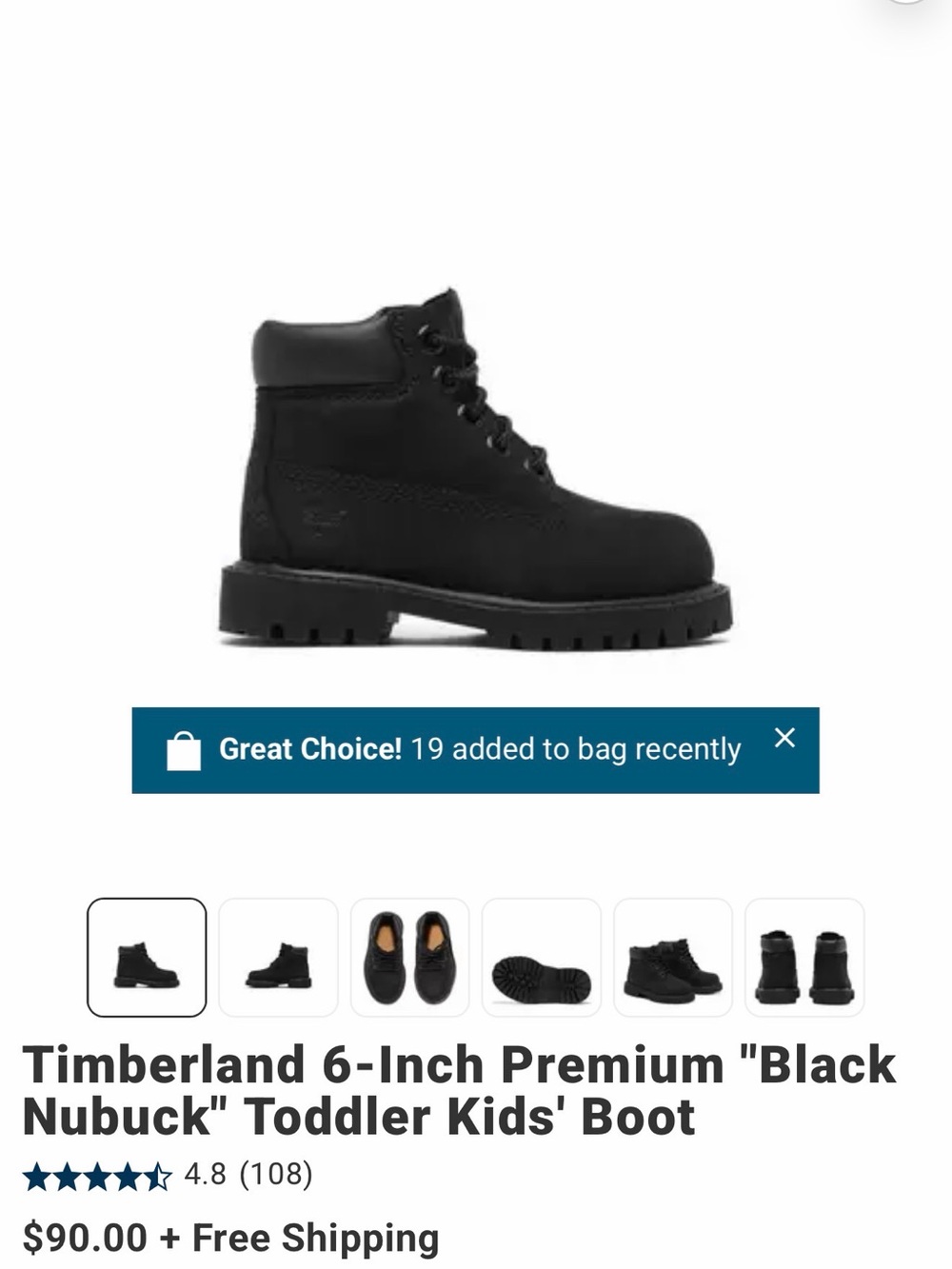 Timberland Kids Dark Green Lace-Up Suede Boots